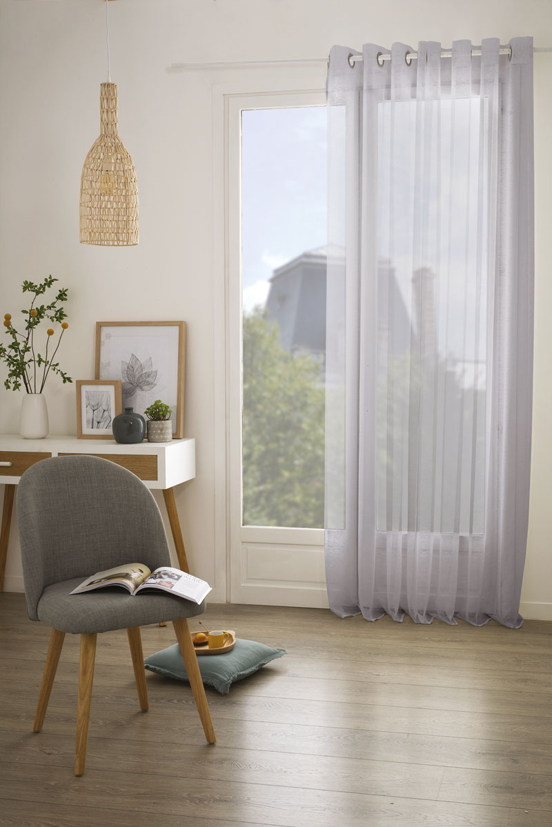 Half Dolly Light Gray Ready Made Curtain